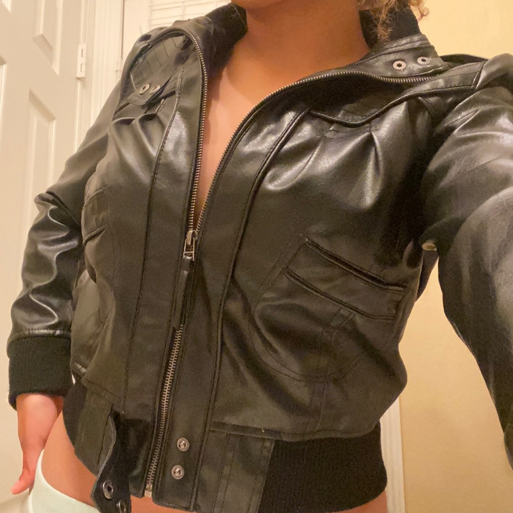 Miley Cyrus x Max Azria leather jacket